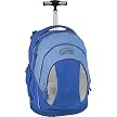 JWorld Ergonomic Rolling Backpack - Blue/ Sky Blue