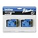 2-pack 1/2in Gold On Black Pt-6-25 150 170