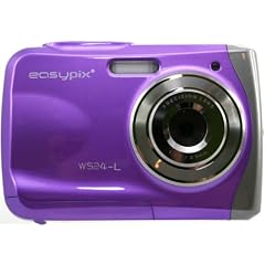Easypix W524-I Aqua Digitalkamera (5 Megapixels, 6,1 cm (2,4 Zoll) Display, Macro wasserdicht) lila
