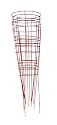 Glamos 745095 14-Inch x 42-Inch Heavy Duty Metal Tomato Cage - 5 Pack Red