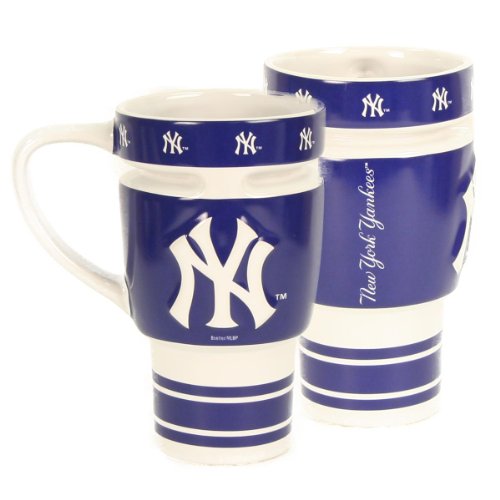 MLB New York Yankees Boelter 16 Ounce Sculpted Travel Mug