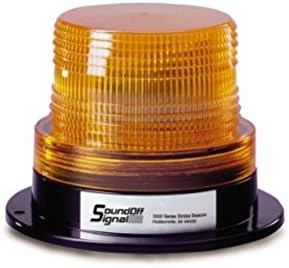 3.5" Amber Strobe Beacon Safety Warning Flasher Lights / 5 Watt / Flat mount