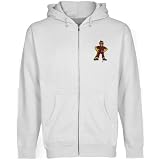 NCAA Iona College Gaels White Logo Applique Midweight Full Zip Hoody