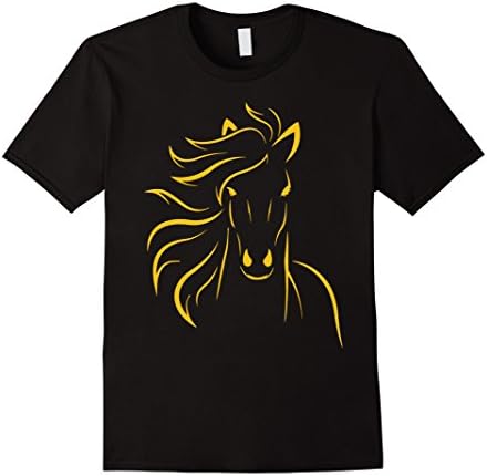 Men's Horse Love Shirt - I Love My Horse Funy T-Shirt Small Black
