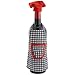 EPIC Chic Chef Black White Check Red Trim Design Bottle Apron Chef Set