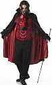 Mens Scary Count Dracula Costume Vampire Outfit Goth Caped Adult Clothing Attire