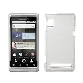 Transparent Clear Hard Cover Crystal Case for Motorola Droid 2 A955