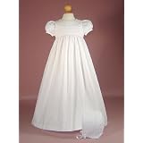 Daylength Polycotton Christening Gown with Eyelet... by LD Creations