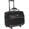 Solo Nylon Rolling Computer Case with Croc Trim