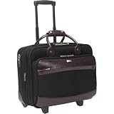 Solo Nylon Rolling Computer Case with Croc Trim by 