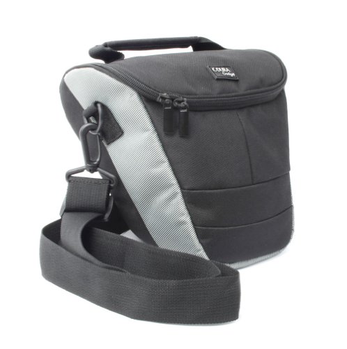 DURAGADGET holster / telescopic style / Top-loader case / bag / for digital SLR camera Compatible with Panasonic Lumix G, G1, G2, FZ18 / FZ8 / FZ18 / FZ8 / DMC-GH1 DMC-GH1 / DMC-GF1K / DMC-GF1C / DMC-G1W / DMC-FZ35