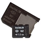 SanDisk - Flash memory card ( M2 to Memory Stick Duo adapter included ) - 1 GB - Memory Stick Micro (M2)