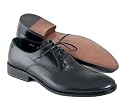 TARYN ROSE Corben Mens Black Leather Oxford Shoes
