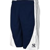 MLB Boys New York Yankees Mesh Short (Dark Navy, 5/6)
