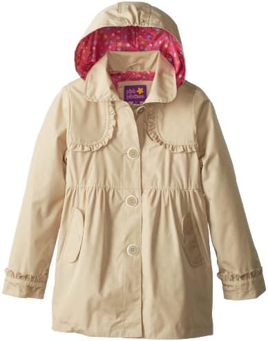 Pink Platinum Girls 7-16 Opaque Printed Trench Coat Jacket Outerwear Jacket