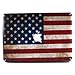 GMYLE US Flag with Apple Cutout Protective Decal Vinyl Skin Sticker for Apple MacBook White/Macbook Pro/Macbook Air 13-Inch/13.3-Inch
