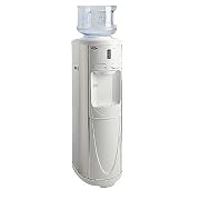 Whynter Free-Standing Hot and Cold Water Dispenser with Storage - Stainless Steel/ White