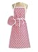 MARTHA STEWART 2-Piece Heart Apron and Oven Mitt Set