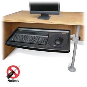 Kensington Snaplock K62834us Keyboard Tray Tool Less Ergonomic Comfort Four Adjustable Heights