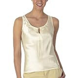 Isaac Mizrahi for Target Gathered Neck Satin Camisole - French Cream