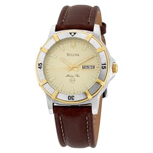 Bulova Men's 98A108 Marine Star Mechanical Hand-Wind Automatic Black Dial Watch