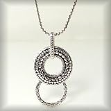 Lanyard Elegant Circle with Cobblestone Pattern 085