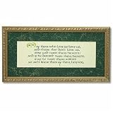 May Those Who Love Us - Irish Saying - Glass Gold Framed 14 x 7 Print