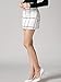 SheIn Women's Plaid Bodycon Mini Skirt - White Small