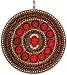 Blue Moon Royal Boheme Pendant 1/Pkg - Metal Round Beaded-Orange-Gold