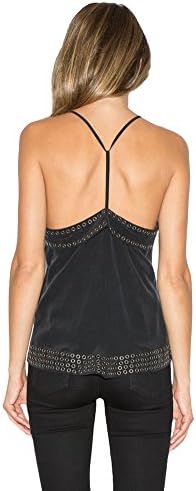 Rory Beca Chica Cami with Eyelets in Onyx, xs