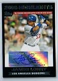 2007 Topps JL Highlights Autograph James Loney Dodgers Baseball Card