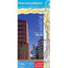 Fahrradstadtplan D�sseldorf und Umgebung, 3 Bl.