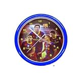 Horloge Pendule Murale Officielle représentant Lionel Messi du FC Barcelone - Marchandise officielle du FC Barcelone avec griffe
