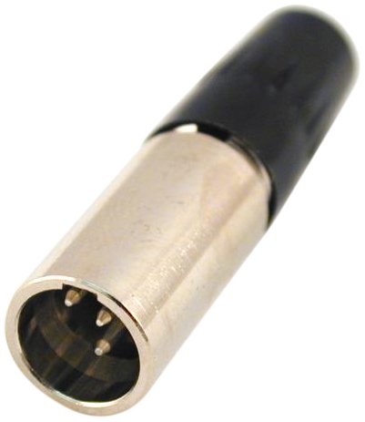 Switchcraft TA3ML Mini 3-Pin Male Microphone XLR Plug with Larger Cable Entry