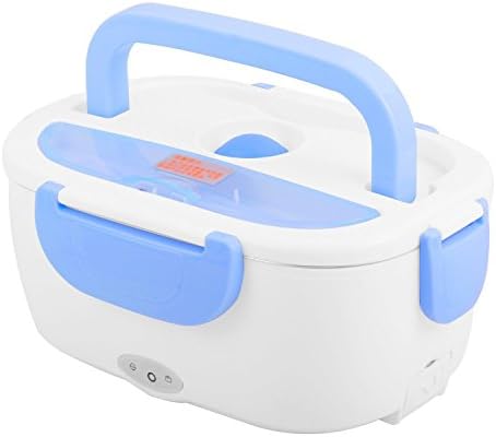 Happo 110V Portable Electric Heating Lunch Box Meal Heater Removable Stainless Steel Container 1.5L Blue