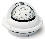 Ritchie Trek Flush Mount Compass With White Dial