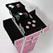 Trolley, valise de rangement, coffre cosm�tique rose