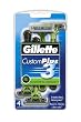 Gillette Disposable Customplus 3, Soothing, 4-Count, (Pack of 3)
