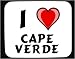 I Love Cape Verde Decorated Mouse Pad