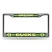 Rico Industries NCAA Oregon Ducks Bling Chrome License Plate Frame with Glitter Accent