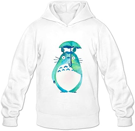 FANNG Men's My Neighbor Totoro Logo Hoodies White L