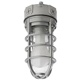 Lithonia Vapor Tight OVT150I120 1-LT 150w (9H x 4W) Outdoor Security Flush Mount Lighting in Gray