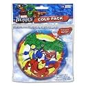 Marvel Comic Heroes Non-Toxic, Reusable Compact Kids Cold Pack Featuring Iron Man, Wolverine, Spiderman and The Incredible Hulk