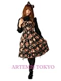 Cream doll ジャンパースカート(ブラックブルーム)の画像