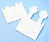 Zink Color Disposable Contact lens case white x5 pc