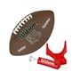 Wilson NFL MVP Junior Football with Pump and Tee, Brown
