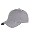 NYFASHION101 Unisex Plain Adjustable Hook and Loop Baseball Cap VEL100, Light Gray