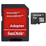 SanDisk Flash 4 GB SDHC Flash Memory Card SDSDQB-004G, Black