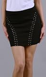 SUMAYA Studded Knit Mini Skirt