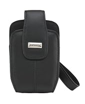 BlackBerry Lambskin Leather Tote for BlackBerry 8800, 8820, 8830 (Pitch Black)